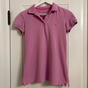 Lilly Pulitzer Pink Island Polo Shirt